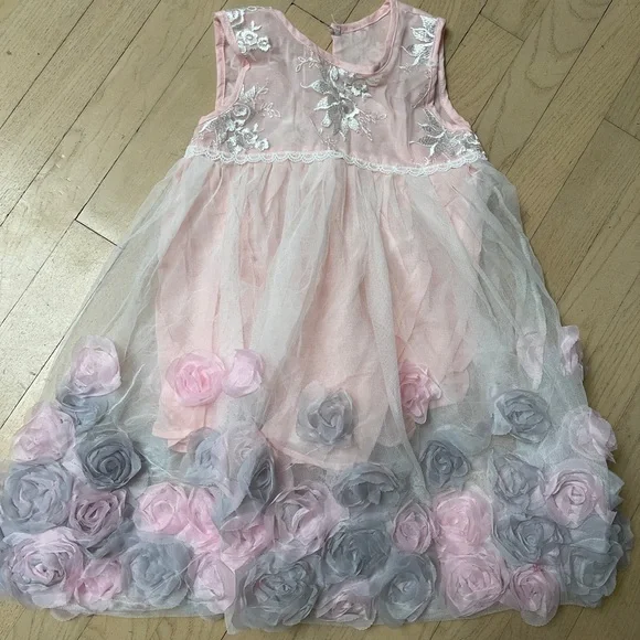 biscotti pink dress Biscotti Girls Pink Dress with Headband - Size 5 - NWT